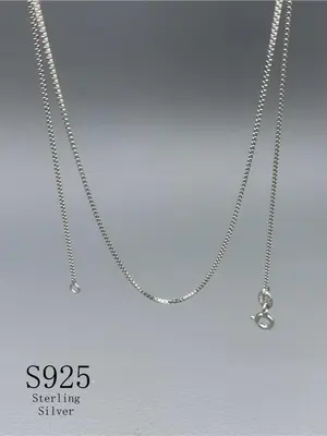 S925 Sterling Silver Women's Elegant Chain Necklace, Exquisite Trendy Chain Necklace, Chic Gorgeous Jewelry As Gift for Girlf...