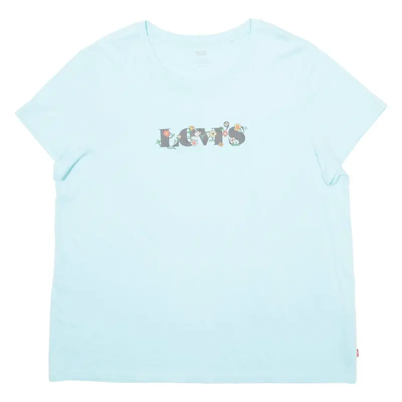 LEVI'S Womens T-Shirt Blue 2XL