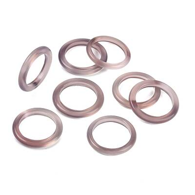 Dyed & Heated Natural Agate Finger Rings for Women