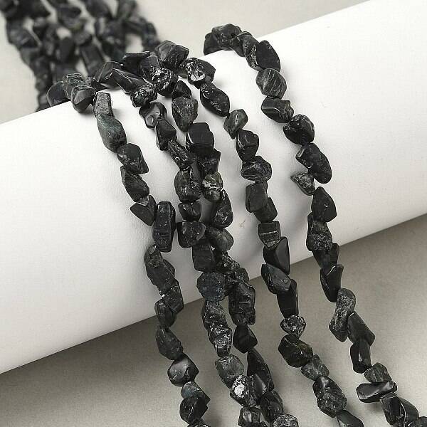 Raw Rough Natural Black Tourmaline Beads Strands