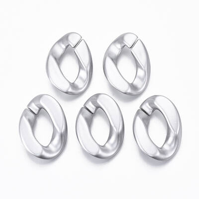 Spray Painted CCB Plastic Linking Rings