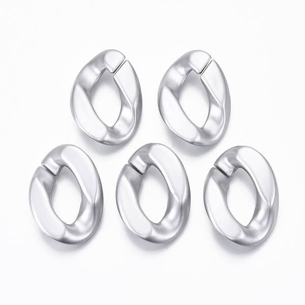 Spray Painted CCB Plastic Linking Rings