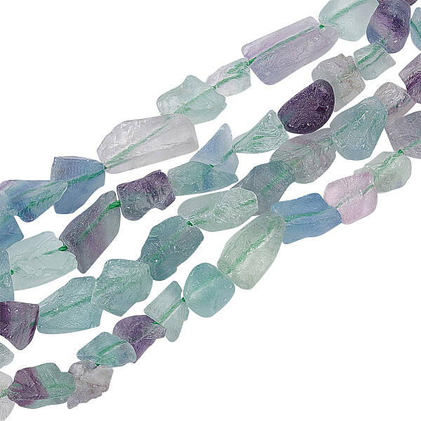 1 Strand Raw Rough Natural Fluorite Beads Strands
