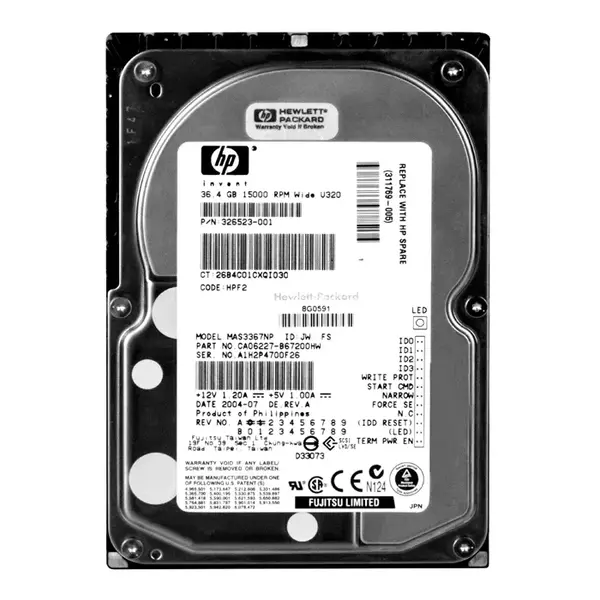 CA06227-B67200HW Fujitsu 36.7GB Ultra-320 SCSI 15K 3.5-inch 8MB Hard Drive