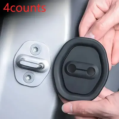 Car Door Shock Absorber Pad, 4 Counts Anti-collision & Anti-noise Vehicle Door Protector, Universal Interior Accessories for ...