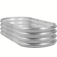 4Ft X 2Ft X 1Ft Galvanized Raised Planter 4ft Raised Garden Bed Outdoor - Antirusting, High Quality & Simple Installation for...