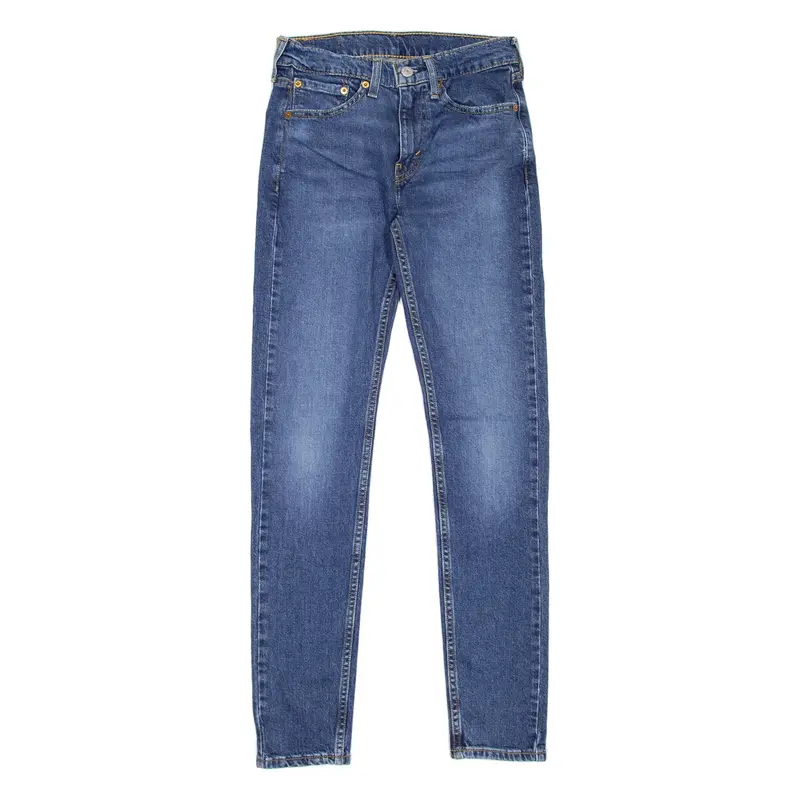 LEVI'S 519 Jeans Hi-Ball Mens Blue Slim Skinny Stone Wash W28 L30