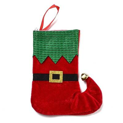 Christmas Stocking Felt Cloth & Iron Pendant Decoration