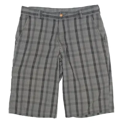 DICKIES Mens Workwear Shorts Grey Check M W32