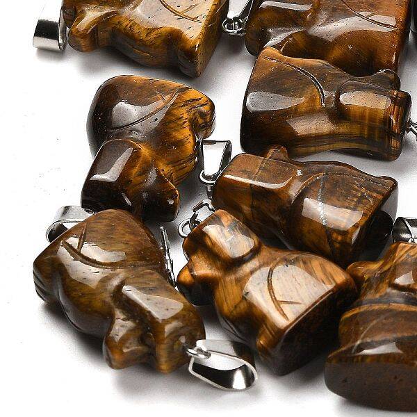 Natural Tiger Eye Pendants