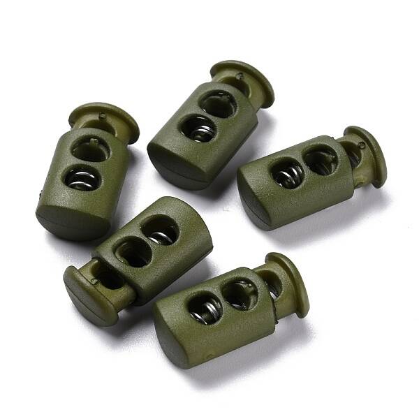 Plastic Spring Cord Lock Stopper Cylinder