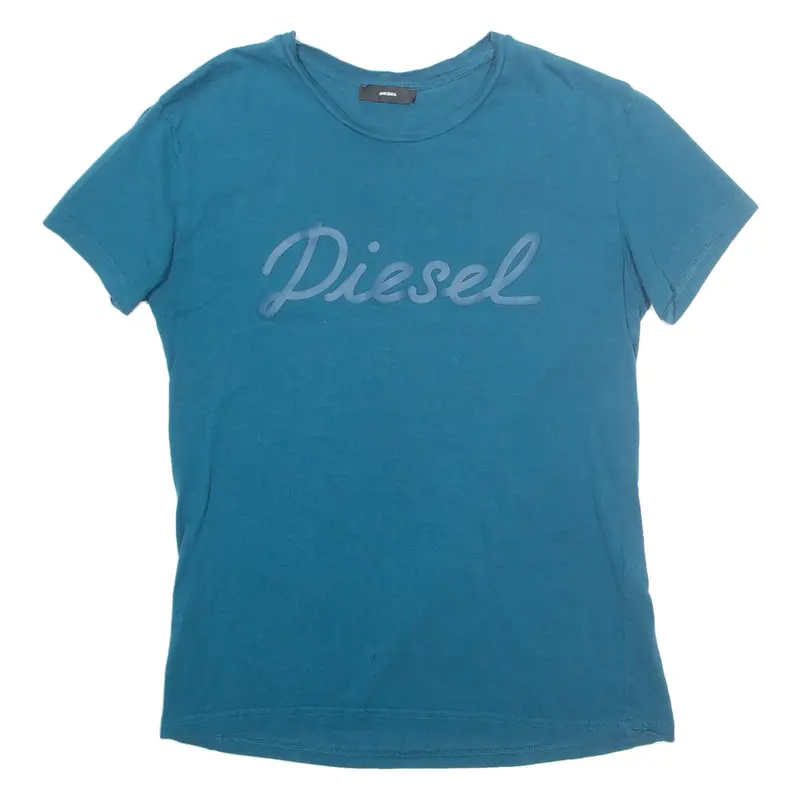 DIESEL Womens T-Shirt Blue M