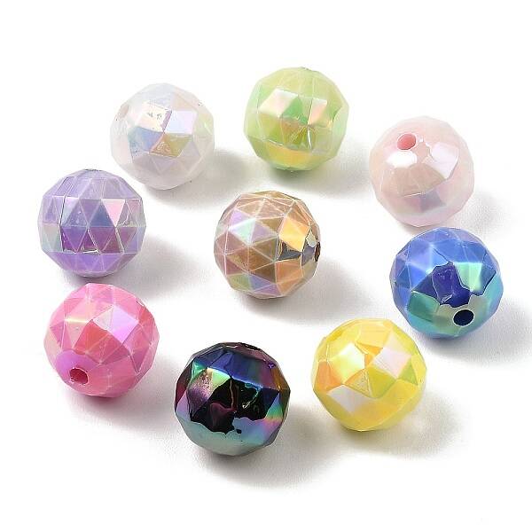 UV Plating Opaque Acrylic Beads