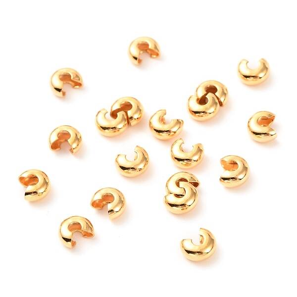 Brass Crimp Beads Covers