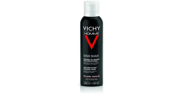Vichy Men's Shaving Foam Anti-Irritation Vitamin C Sensitive Skin 200ml