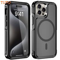 MagSafe Case for iPhone 16 15 14 12 13 Pro Max Plus Shockproof Heavy Duty Cover