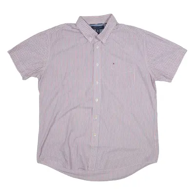 TOMMY HILFIGER Mens Shirt Blue Striped XL