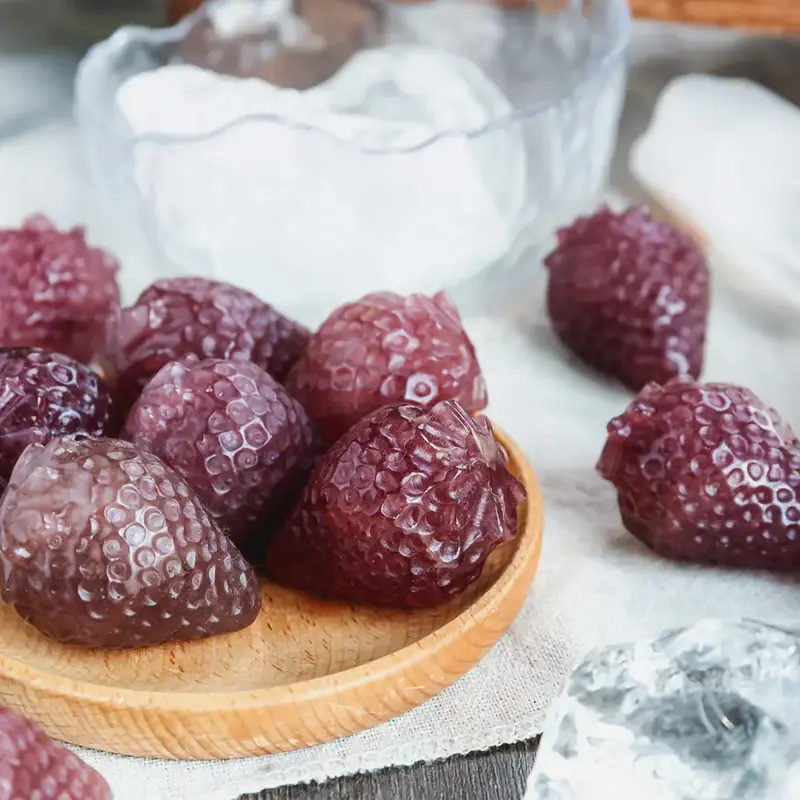 Natural Crystal Red Strawberry Quartz Strawberry
