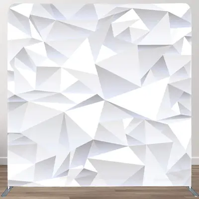Aperturee White Art Regular Contrast Textured Fabric Backdrop - Aperturee