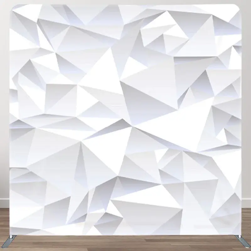 Aperturee White Art Regular Contrast Textured Fabric Backdrop - Aperturee