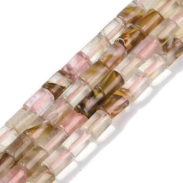 Tigerskin Glass Beads Strands