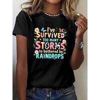 Women's Casual Short Sleeve T-Shirt with \