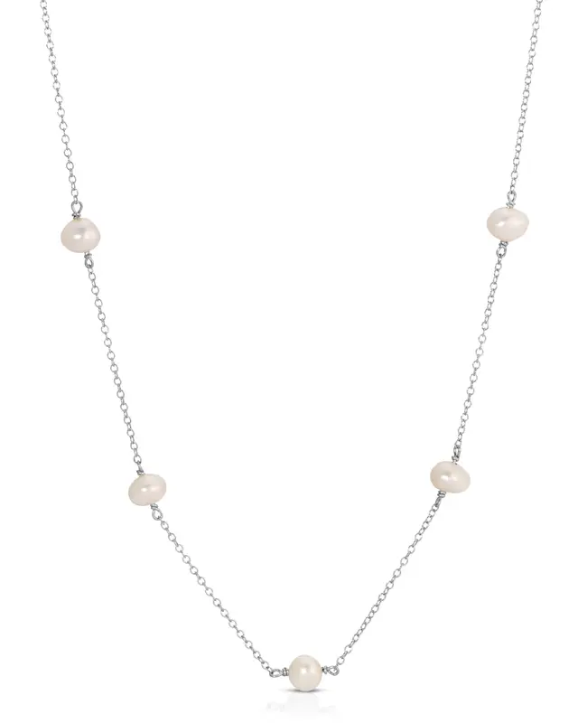 Lajos Necklace | Metal Color: Silver