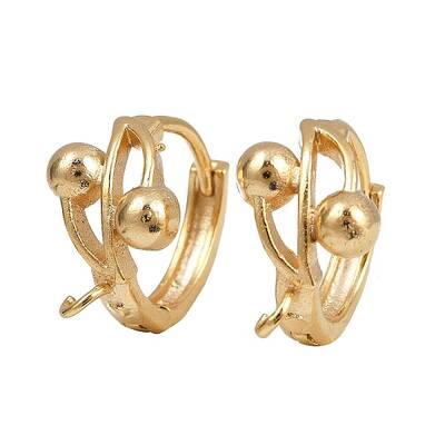 Brass Hoop Earring Findings