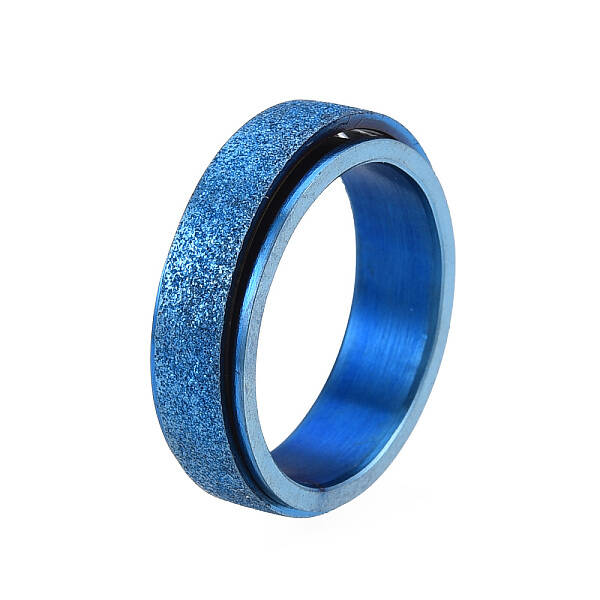 201 Stainless Steel Sand Blast Rotating Finger Ring