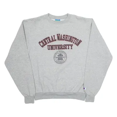 CHAMPION Washington State University Mens Sweatshirt Grey USA S