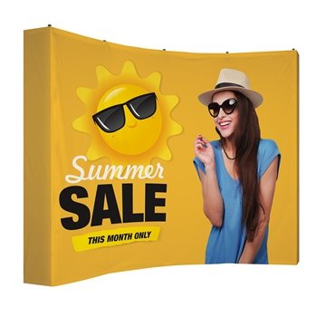 1 Customized 10' Curved Splash Floor Display Wrap Kit (Recycled ...