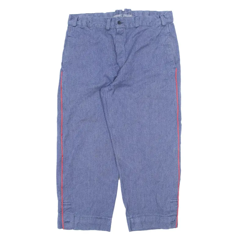 SPILAG Sanfor Workwear Trousers Blue Regular Straight Mens W36 L26
