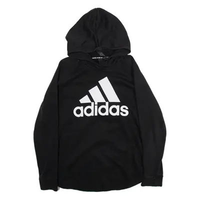 ADIDAS Womens Black Hoodie L