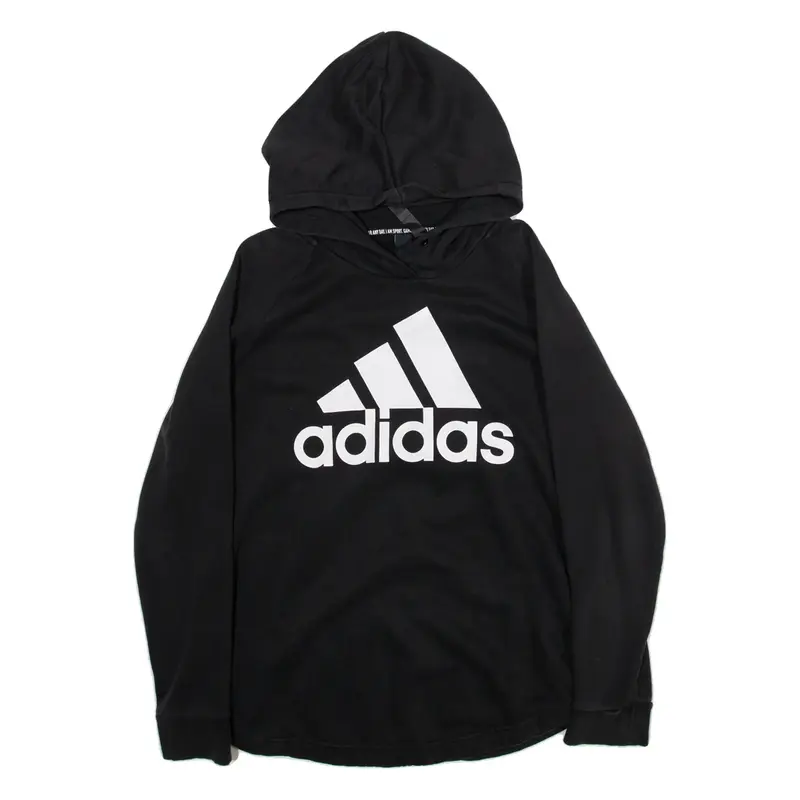 ADIDAS Womens Black Hoodie L
