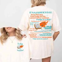 Double Sided Pudge The Fish Quotes TShirt, Pudge Control The Weather Tshirts, Gift For Cartoon Fans Kids Girl, Cute Cotton Fi...