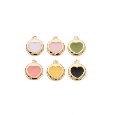 Brass Enamel Charms