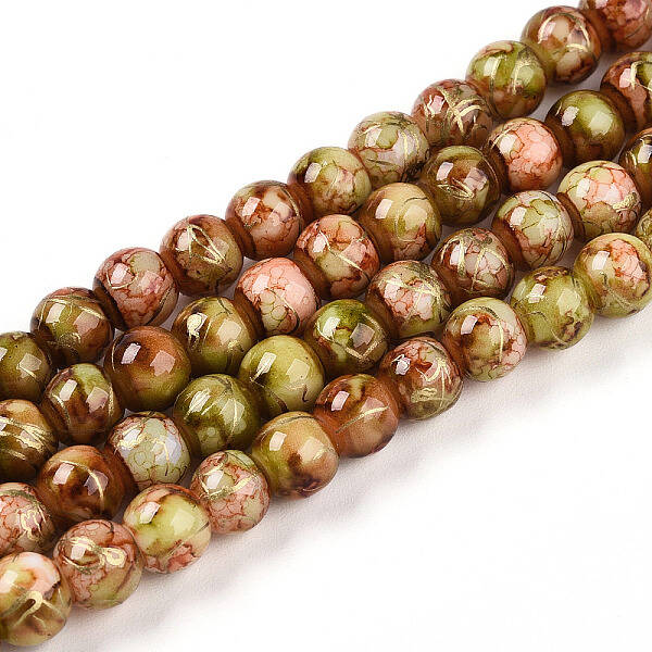 Baking Painted Glass Beads Strands