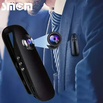 SMCM 1080P Full HD Convenient Camera, USB Rechargeable Home Outdoor Camera, Bicycle Video Recorder with Back Clip, Small Cam...