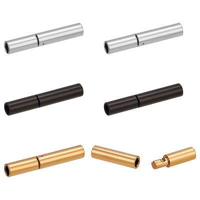 6Pcs 3 Colors 304 Stainless Steel Bayonet Clasps