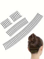 4pcs Hair Comb Set, Minimalist Casual Plain Hair Pin For Hairstyle, Hair Styling Tool For Women