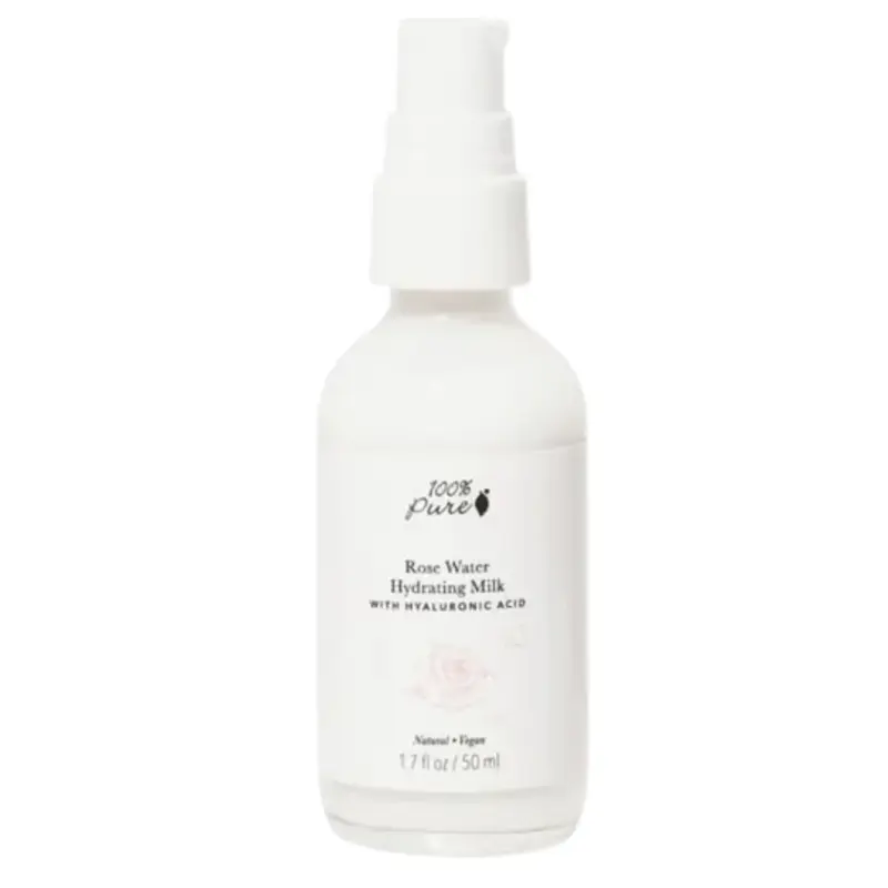 100% pure Moisturizing Milk with Rose Water 50 ml