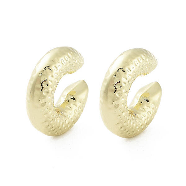 Donut Brass Cuff Earrings