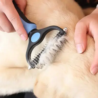 Pet Grooming Brush, Pet Hair Removing Slicker, Dog Hair Cat Hair Grooming Comb, Pet Dematting and Shedding Slicker, Pet Brush...