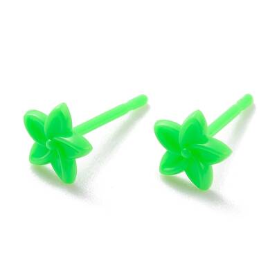 Eco-Friendly Plastic Stud Earrings