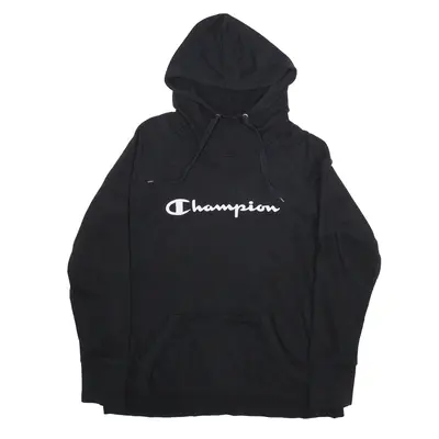 CHAMPION Hoodie Black Pullover Womens L