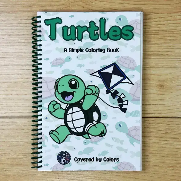 Turtles Bold and Simple Activity Coloring Book Spiral Bound Bold & Easy Turtles Coloring Book