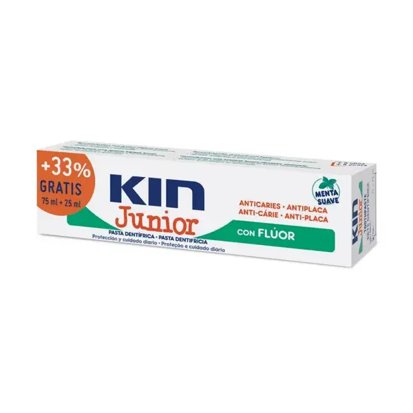 Dentifricio Kin Junior Mint Mild 75ml+25ml