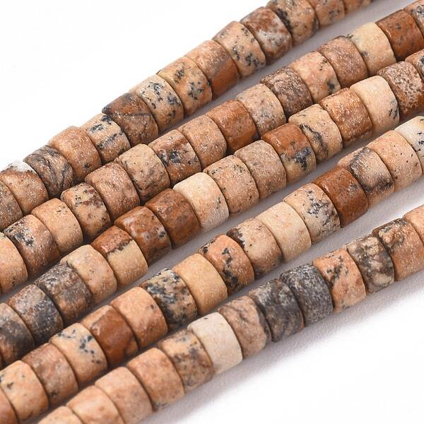 Natural Picture Jasper Beads Strands