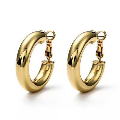 Brass Hoop Earrings