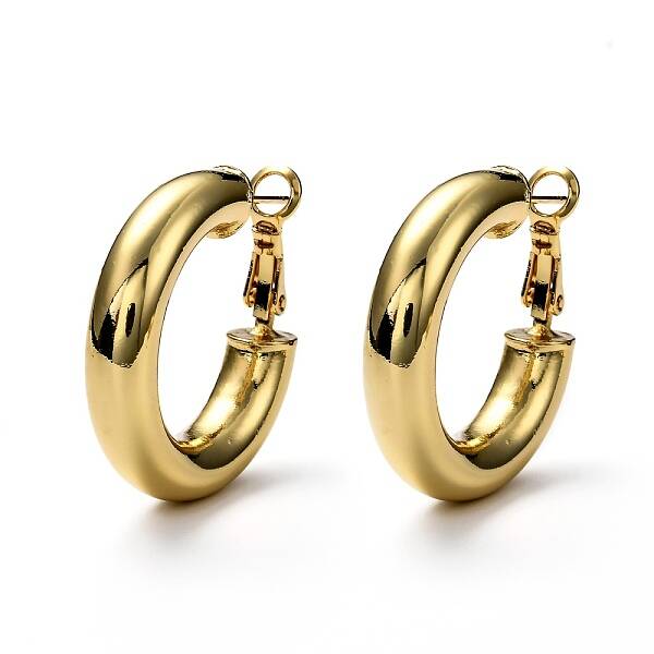Brass Hoop Earrings